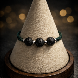 Shambala Βραχιόλι Λάβα & Αιματίτης – Ανδρικό / Unisex Πολυτελείας