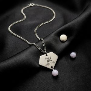 Astrina Feminine Energy Pendant - Λιλά Νεφρίτης (Jasper)